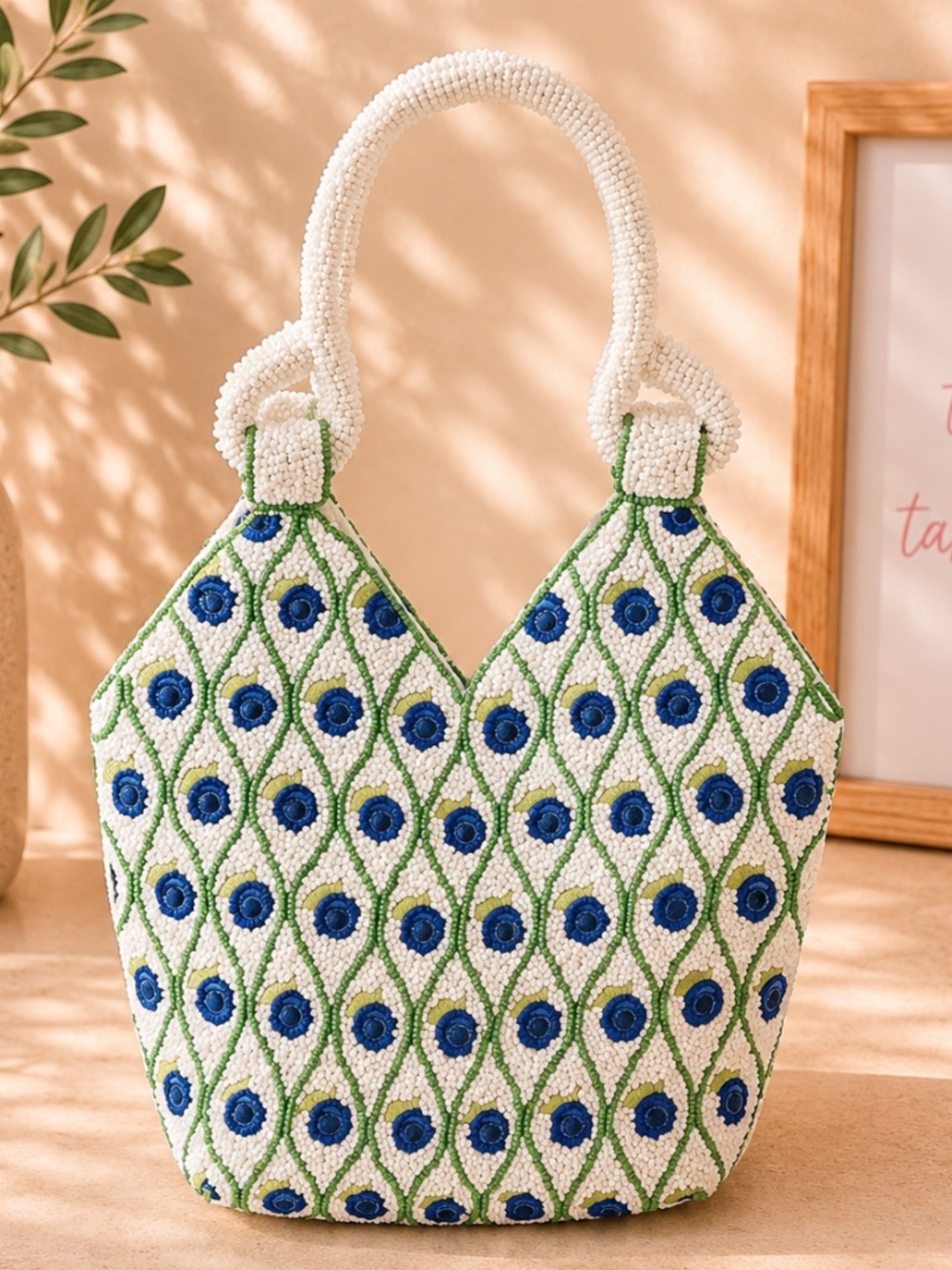 NWT Viral Blueberry beaded bag/purse